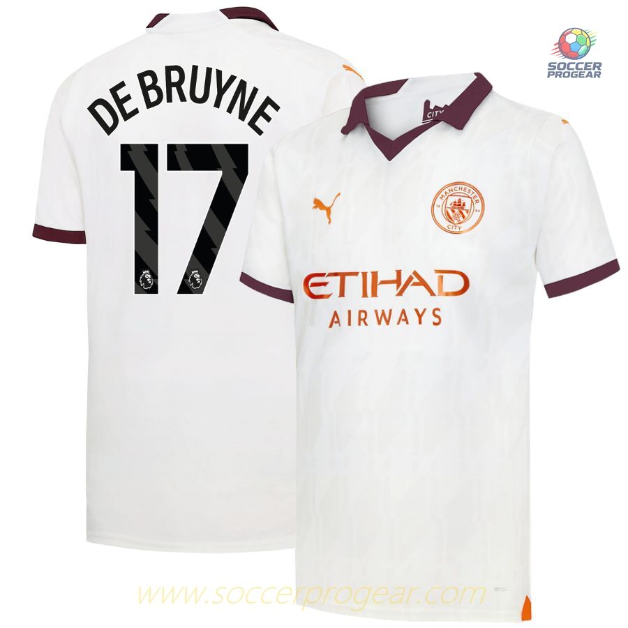Manchester City Away Shirt 2023 2024 De Bruyne