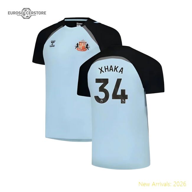 Official 2025-2026 Sunderland Training Jersey (blue) (xhaka 34)