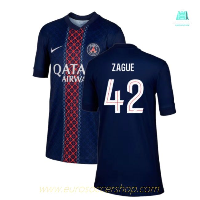 2025-2026 PSG Paris Saint Germain Home Shirt (Kids) (Zague 42)