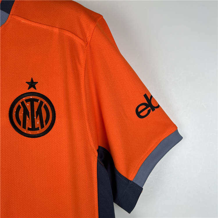 2324 Inter Milan Third Orange Soccer Jersey Football Shirt - Official