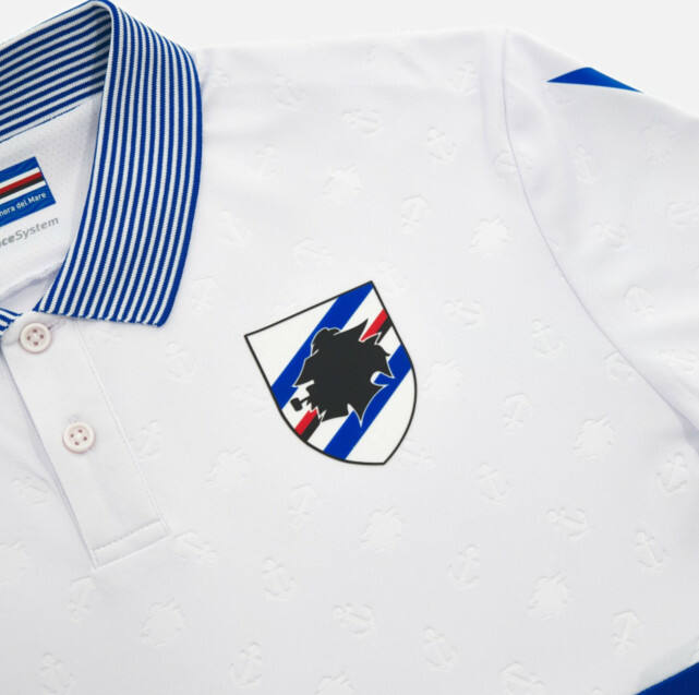 UC Sampdoria 2324 Away White Soccer Jersey Shirt - Official Replica