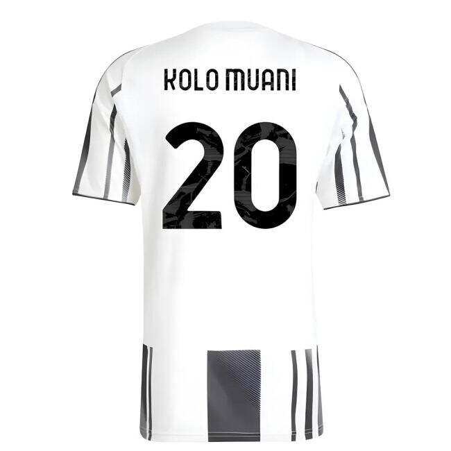 Authentic Juve Juventus Home Shirt Kolo Muani #20 Pro Series Lates...