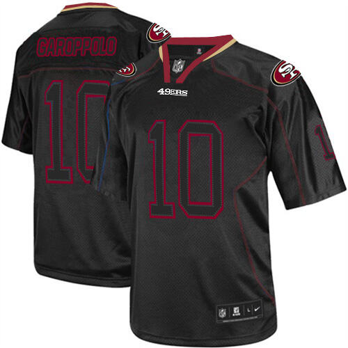 49ers #None Black Lights Out Elite NFL Jersey high-quality