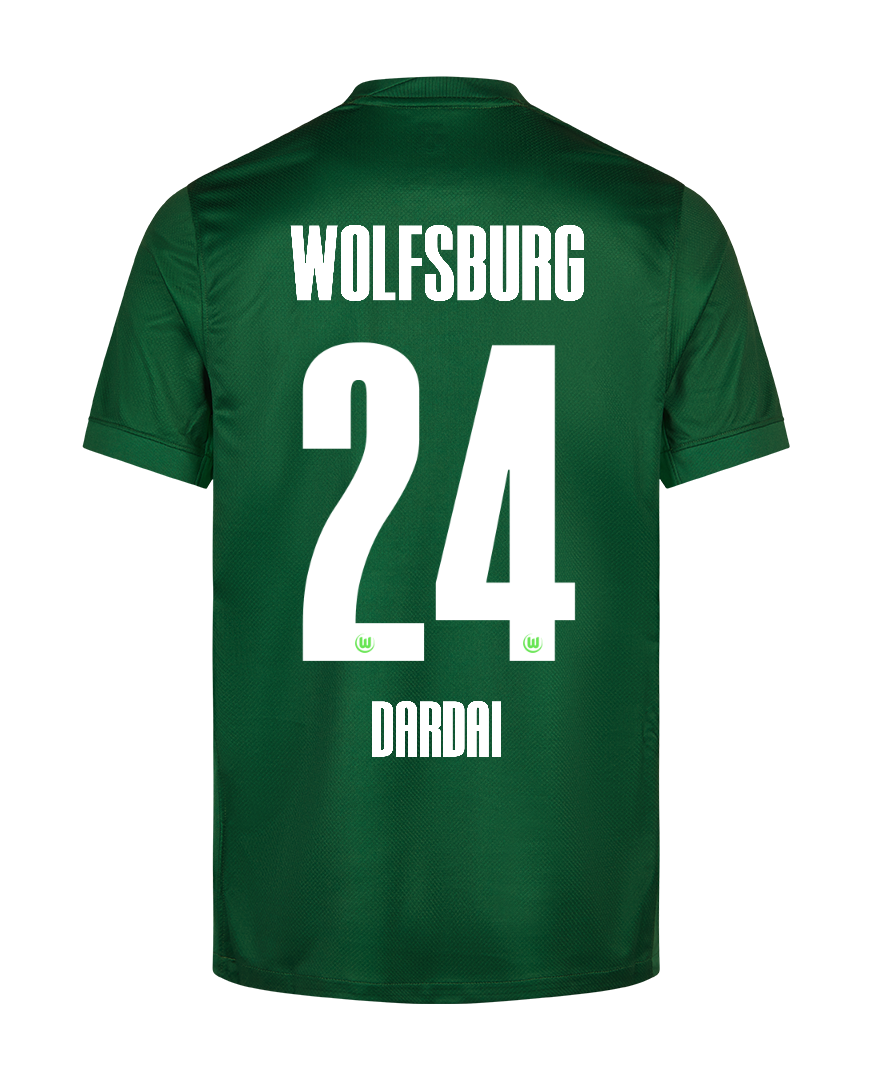 Wolfsburg 25-26 Season Home Jersey Featuring DARDAI #24