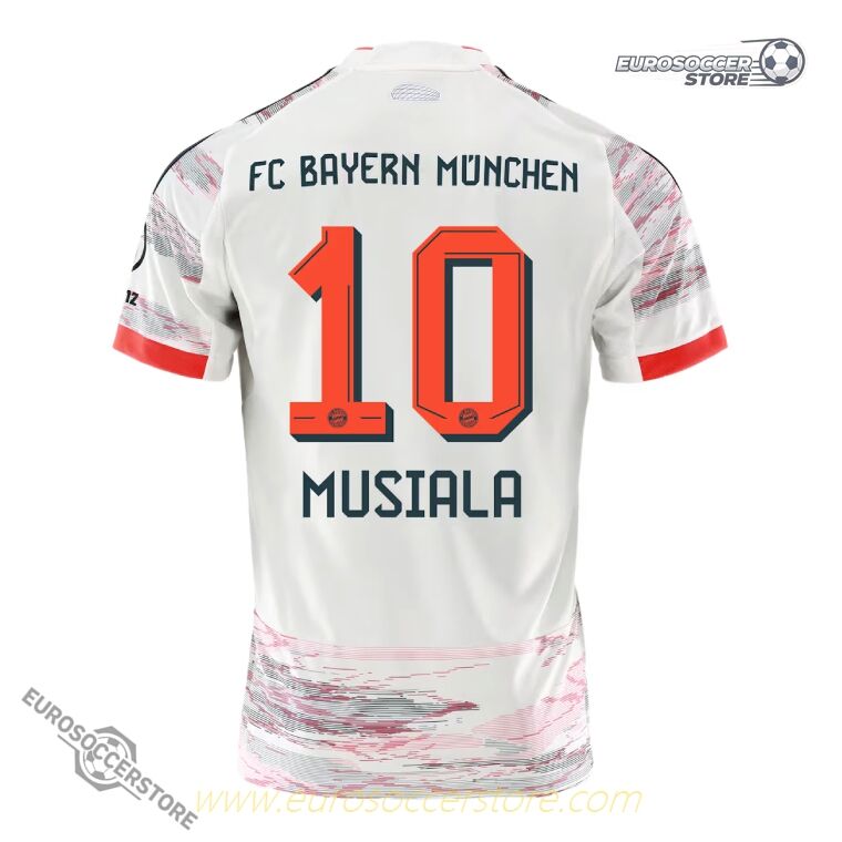 Away Jersey of Musiala, Number 10, for Bayern Munich in the 25-26 Season