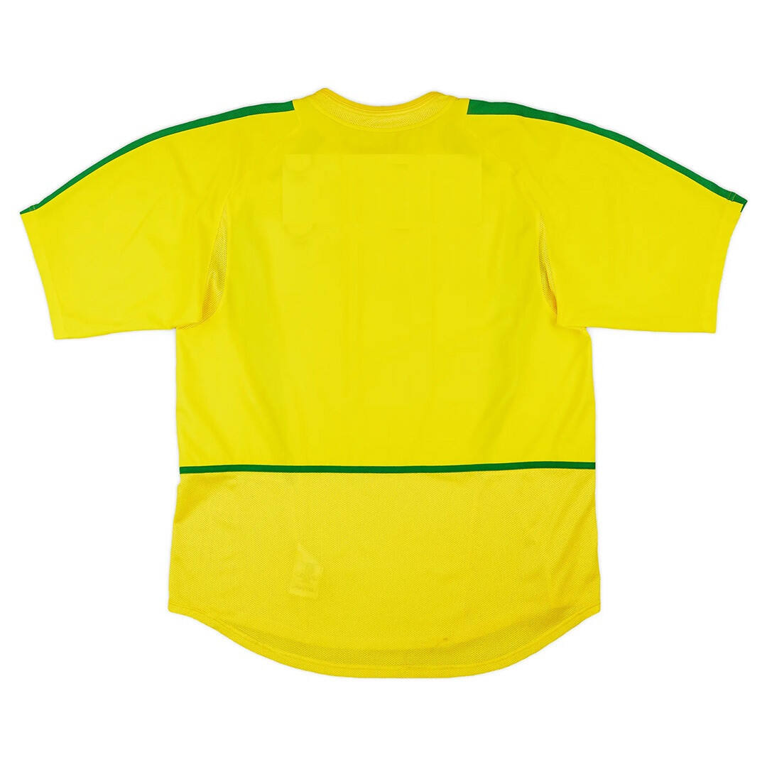 Genuine 2002 BRAZIL RETRO HOME SHIRT - Official Replica 4176