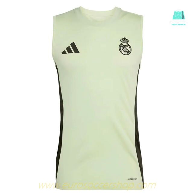 2025-2026 Real Madrid Sleeveless Training Jersey (Almost Lime)
