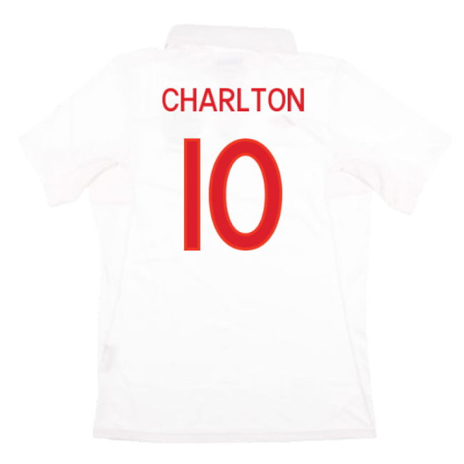 Charlton 10 Authentic 2010-2011 England UEFA Home Strip