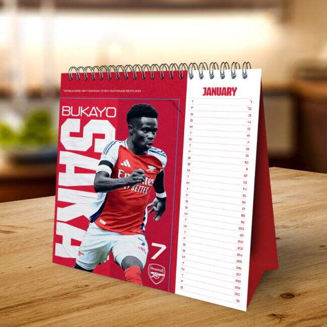 Women's Arsenal FC Desktop Calendar 2026