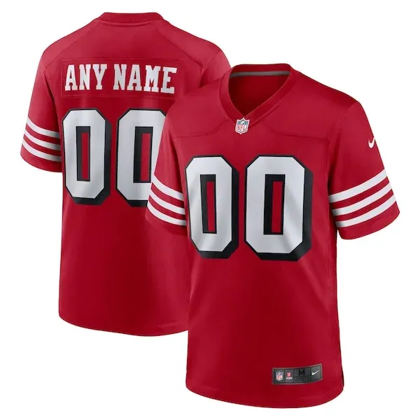 San Francisco 49ers Game NFL Jersey - Scarlet | Premium Football Ap...
