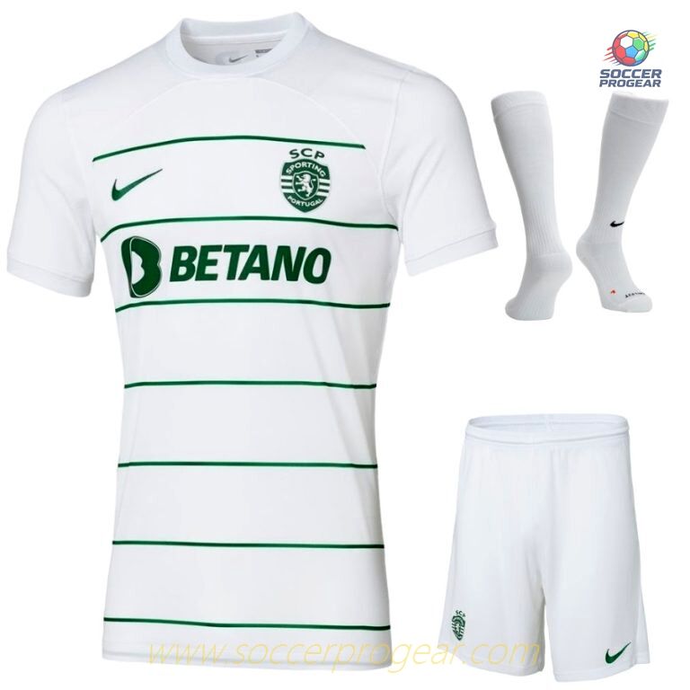 Sporting 2023 2024 Away Youth's Jersey Set Soccer Jersey
