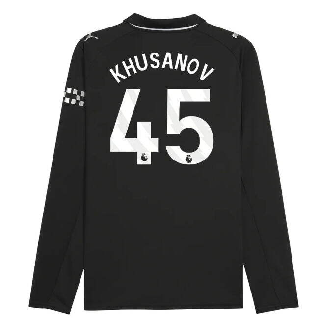 Die-hard Football Man City Long Sleeve Away Shirt Khusanov #45 Pro...