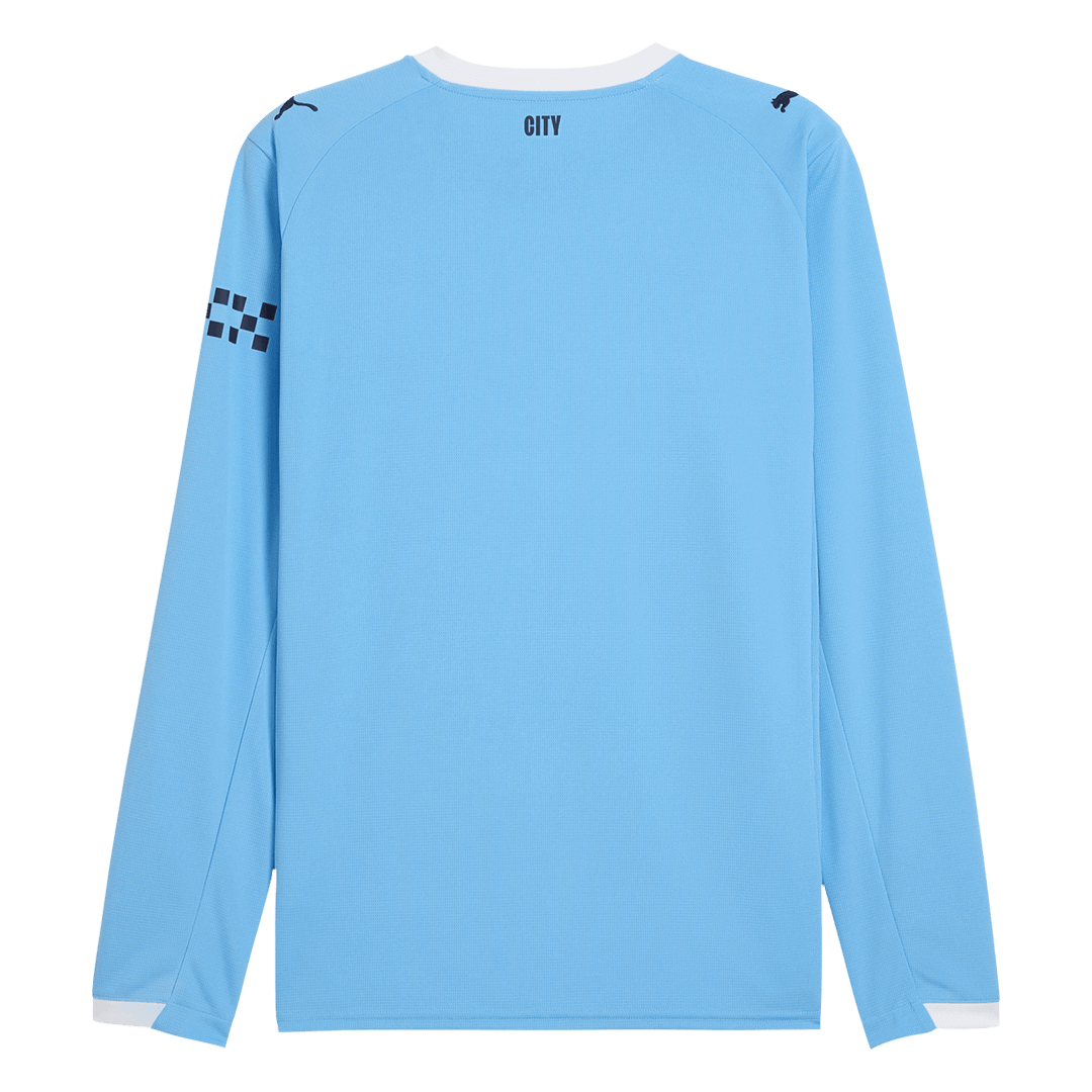 Manchester City Home Long Sleeve Soccer Jersey 2025/26