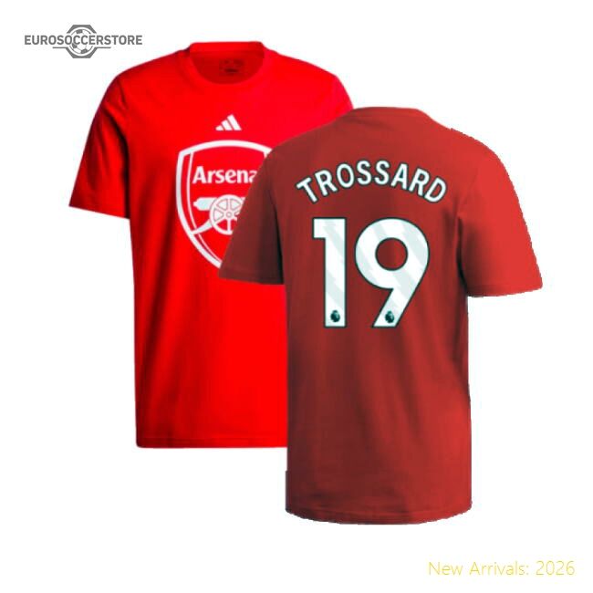 Authentic 2024-2025 Arsenal Dna Graphic Tee (red) (trossard 19)