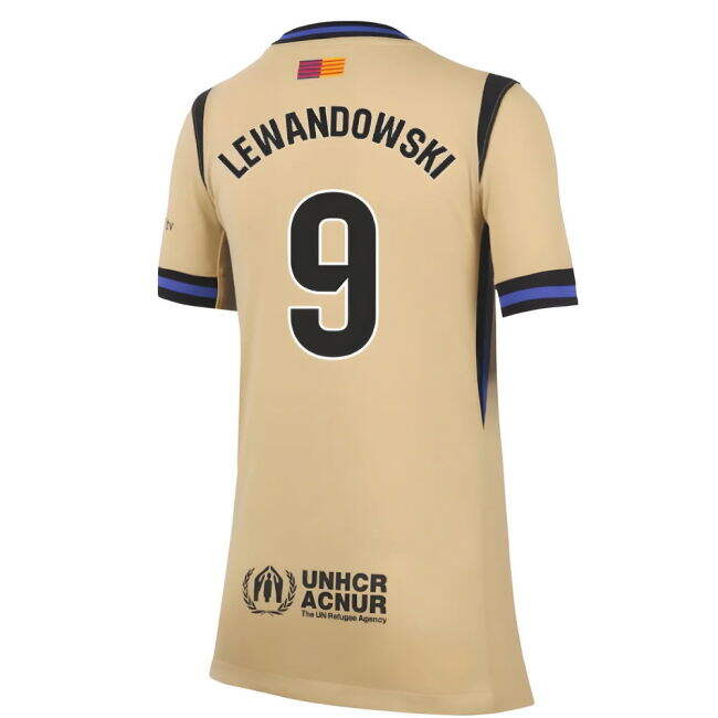 2025-2026 Barcelona Away Shirt (Kids) (Lewandowski 9)
