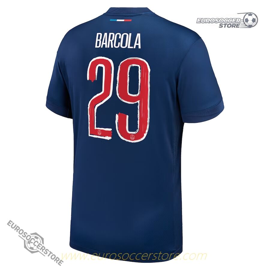 PSG BARCOLA 29 Champions League Final Jersey for the 24-25 Season