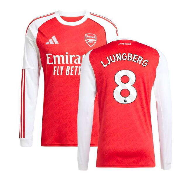 2025-2026 Arsenal Long Sleeve Home Shirt (Ljungberg 8)