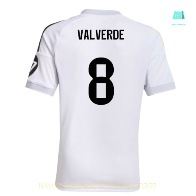 2025-2026 Real Madrid Home Shirt (Kids) (Valverde 8)