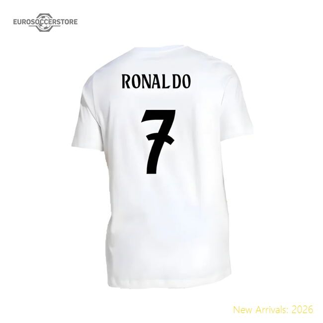 2024-2025 Real Madrid Dna Graphic Tee (white) (ronaldo 7)