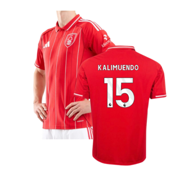 2025-2026 Nottingham Forest Home Shirt (Kalimuendo 15) (Match Day)