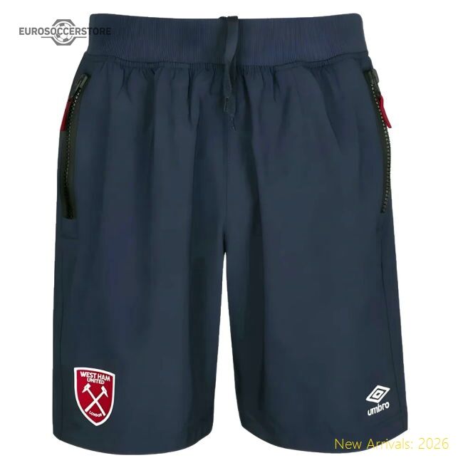 Authentic 2022-2023 West Ham Travel Short (navy) - Kids - Premium