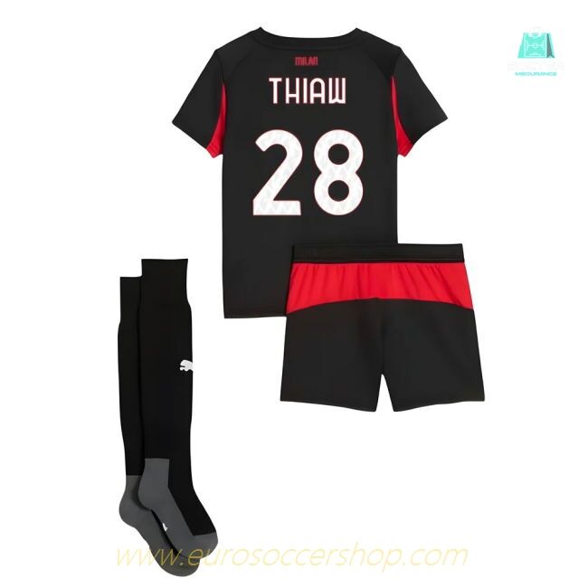 2025-2026 AC Milan Home Mini Kit (Thiaw 28)