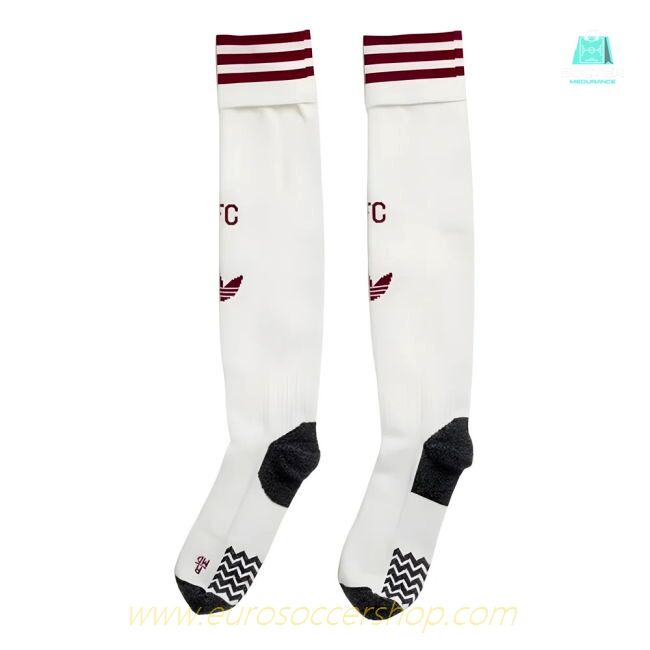 2025-2026 Arsenal Third Socks (White)