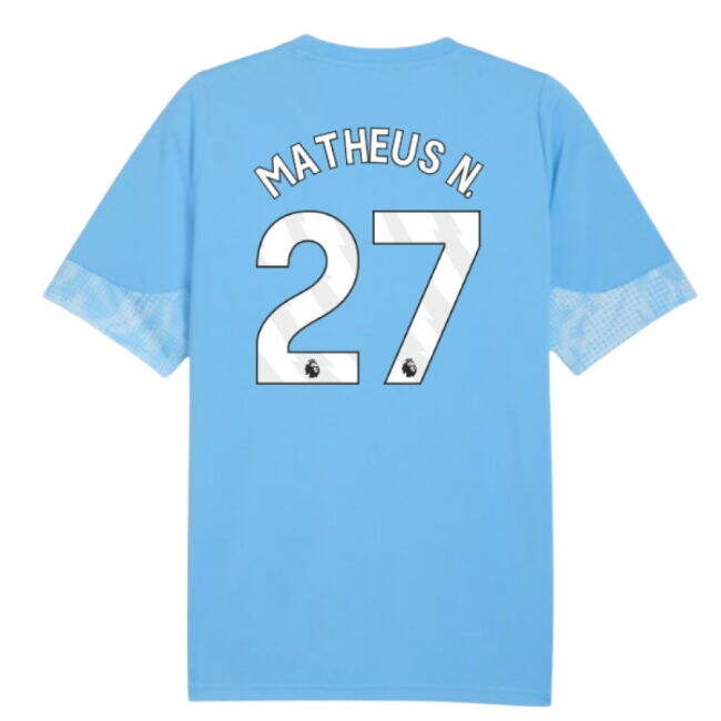 2025-2026 Man City Training Jersey (Light Blue) (Matheus N. 27)