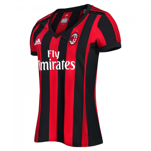 Women's AC Milan Home 201718 Soccer Jersey Shirt - Official Replica