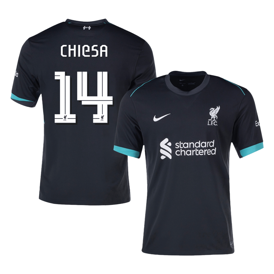 CHIESA #14 Liverpool Away  Soccer Jersey 2024/25 - UCL Authentic Kit