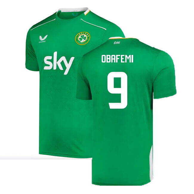 Convenient 2024-2025 Republic of Ireland Pro Home Shirt (Obafemi 9) Mature