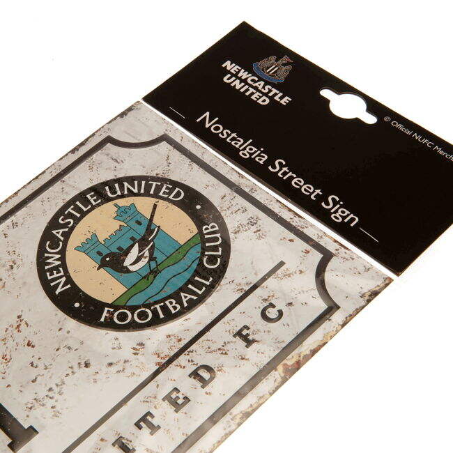 vintage Newcastle United FC Retro Street Sign