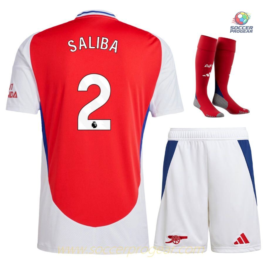 Arsenal 2024-25 Edition Saliba Youth Home Soccer Shirt Soccer Shirt