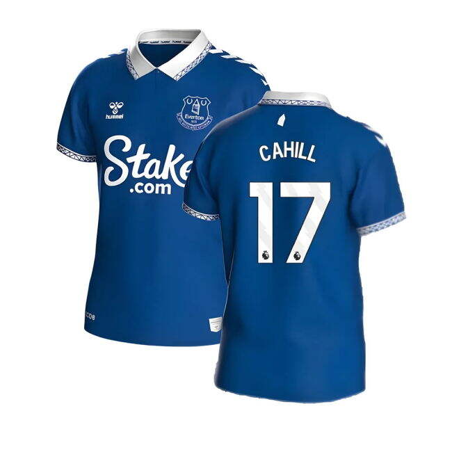 Affordable 2023-2024 Everton Home Official Shirt Official CAHILL #772