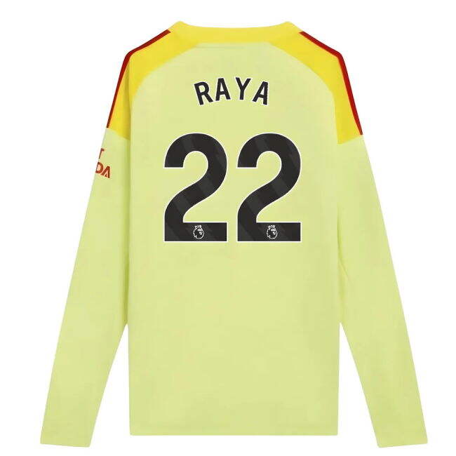 2025-2026 Arsenal Home Goalkeeper Shirt (Yellow) - Kids (Raya 22)