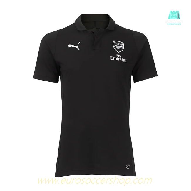 2018-2019 Arsenal Puma Casual Performance Polo Shirt (Black) - Kids