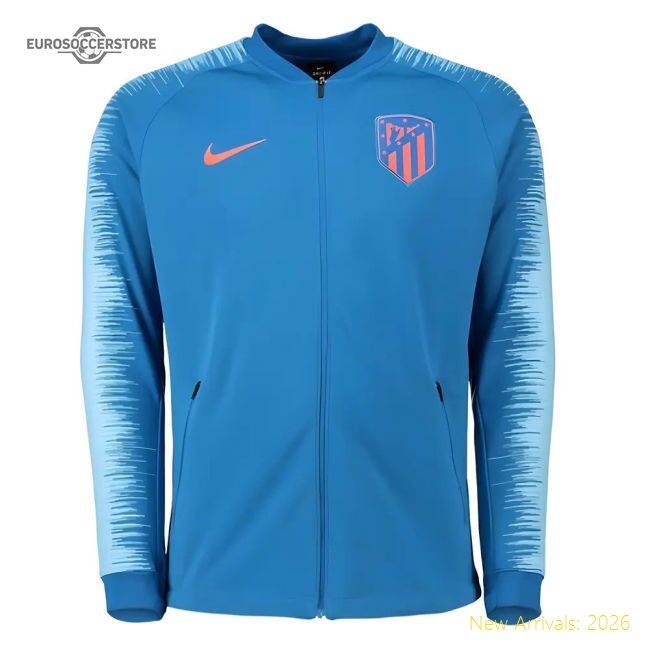 Top-Quality 2018-2019 Atletico Madrid Nike Anthem Jacket (Blue)