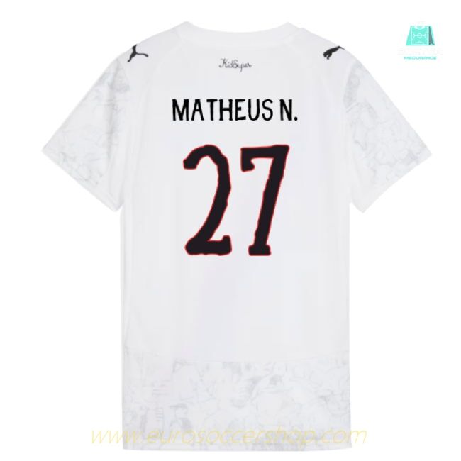2025-2026 KIDSUPER x Manchester City CWC Shirt (White) - Womens (Matheus N. 27)