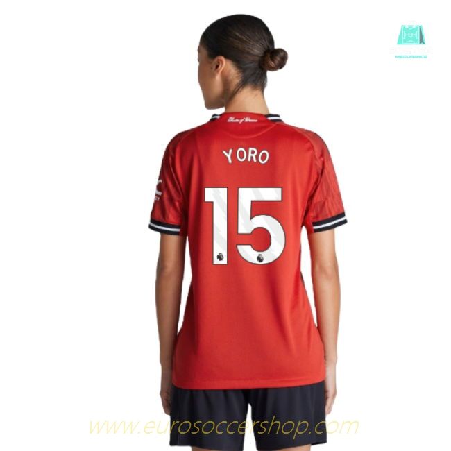2025-2026 Man Utd Authentic Home Shirt (Womens) (Yoro 15)