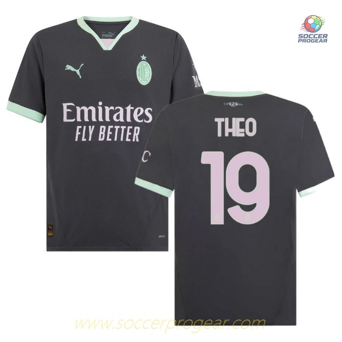 AC Milan Alternate Soccer Football Shirt 2024-2025 Season Theo