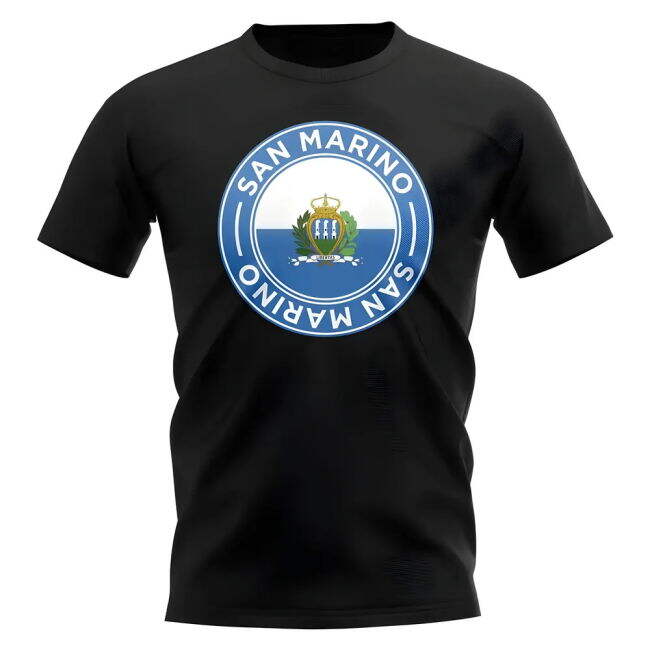 San Marino Football Badge T-Shirt (Black) Holland Premium