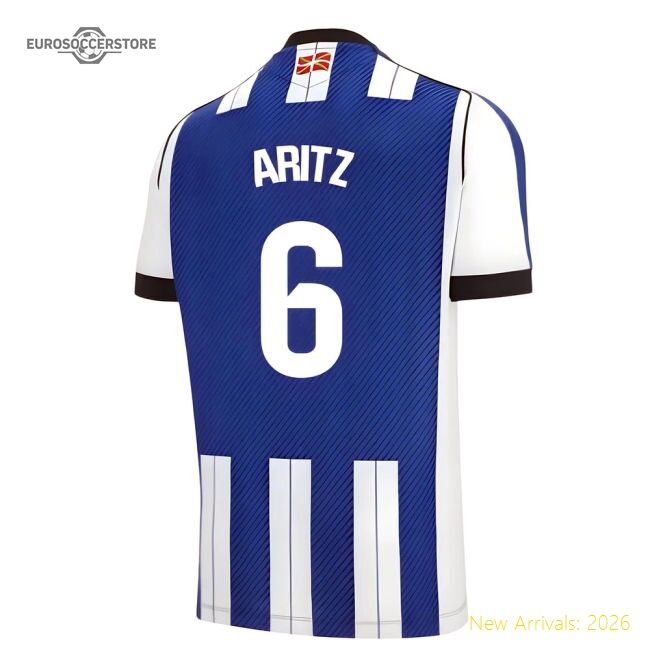 Official Home La Liga Team Aritz Jersey 2025-2026 Breathable