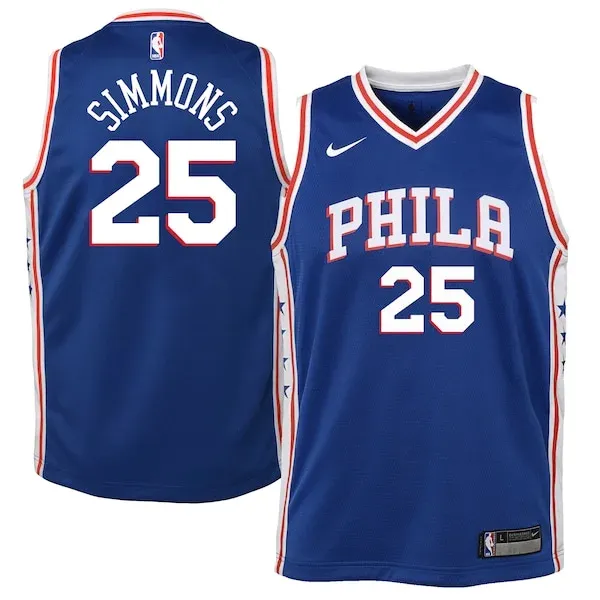 Premium-Quality Ben Simmons PHI NBA Jersey - White - Licensed Product