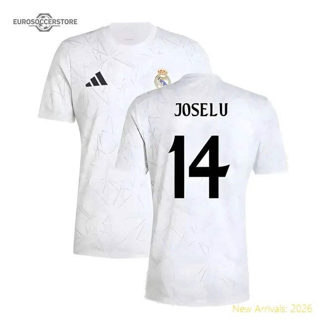 Premium 2024-2025 Real Madrid Pre-match Shirt (white) (joselu 14)