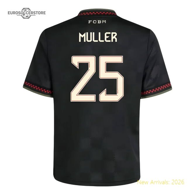 2025-2026 Bayern Munich Change Jersey (kids) (muller 25)
