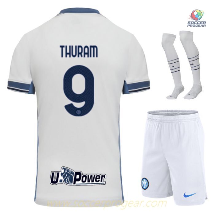 Inter Milan Away Youth Soccer Uniform Soccer Jersey 2024/25 Collection Thuram