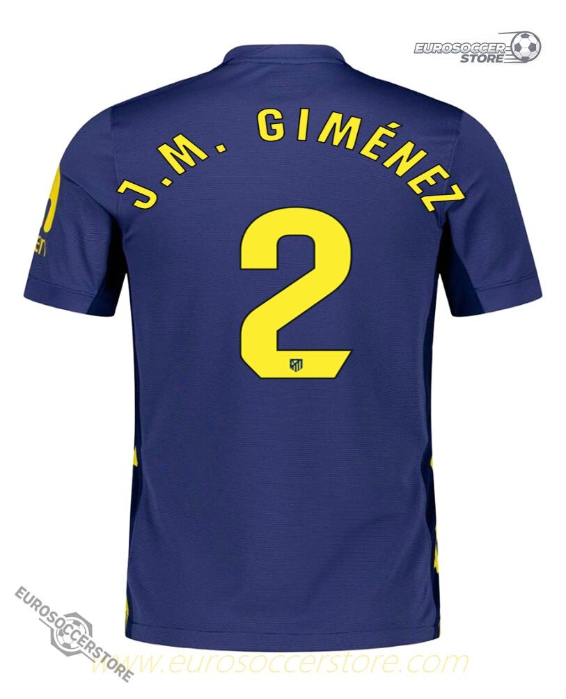 Away Jersey of Atletico Madrid: J.M. GIMÉNEZ 2 for the 25-26 Season