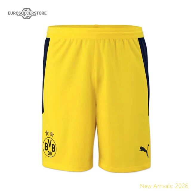 2020-2021 Borussia Dortmund Home Puma Shorts (yellow) - Kids