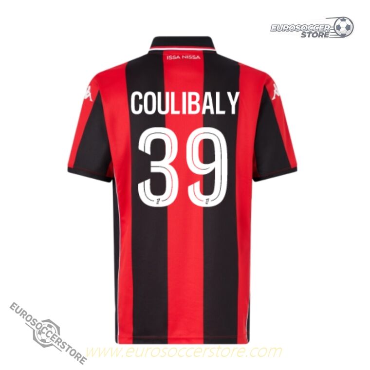 COULIBALY's OGC Nice Home Jersey 39 for the 25-26 season.