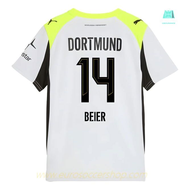 2025-2026 Borussia Dortmund Away Shirt (Kids) (Beier 14)